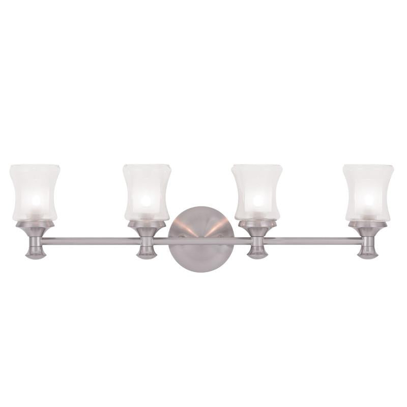 Livex Randolph 4 Light Brushed Nickel Bath Light - C185-1464-91