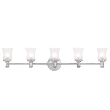 Livex Randolph 5 Light Polished Chrome  Bath Light - C185-1465-05