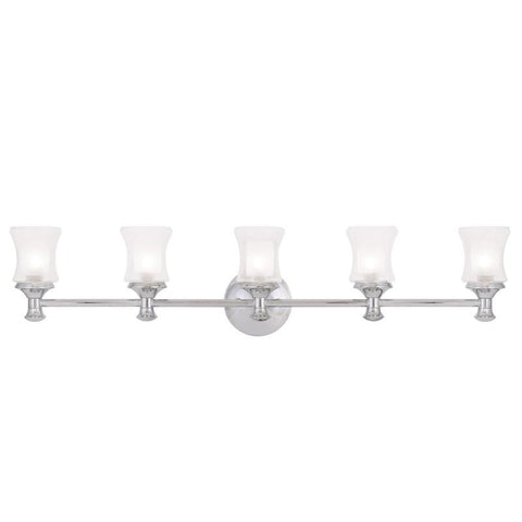 Livex Randolph 5 Light Polished Chrome  Bath Light - C185-1465-05