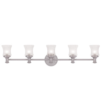 Livex Randolph 5 Light Brushed Nickel Bath Light - C185-1465-91
