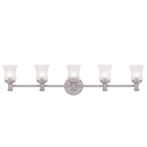 Livex Randolph 5 Light Brushed Nickel Bath Light - C185-1465-91