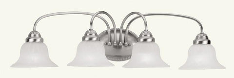 Livex Edgemont 4 Light Brushed Nickel Bath Light - C185-1534-91