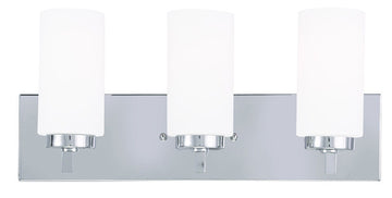 Livex West Lake 3 Light Polished Chrome Bath Light - C185-16373-05