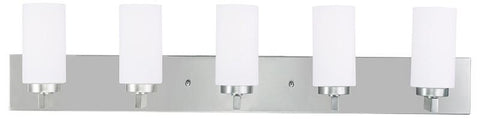 Livex West Lake 5 Light Brushed Nickel Bath Light - C185-16375-91