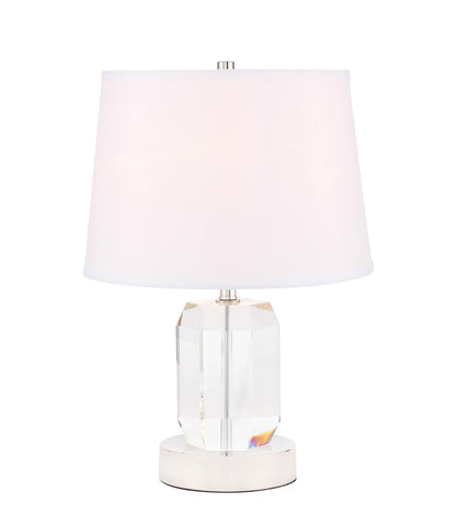 ZC121-TL3047PN - Regency Decor: Wendolyn 1 light Polished Nickel Table Lamp