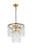 ZC121-1713D12LAB - Urban Classic: Eden 3 light in Light Antique Brass Pendant