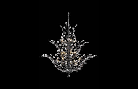 C121-2011G54DB/RC - Regency Lighting: Orchid 25 light Dark Bronze Chandelier Clear Royal Cut Crystal