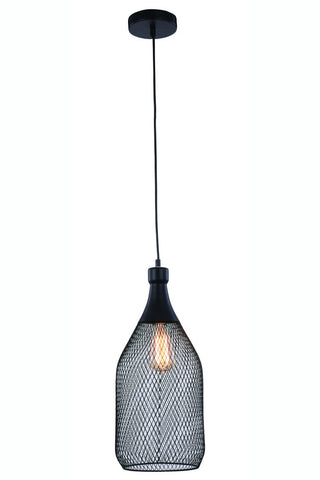 ZC121-2109D8BK - Regency Lighting: Brighton 1 Light Black Pendant