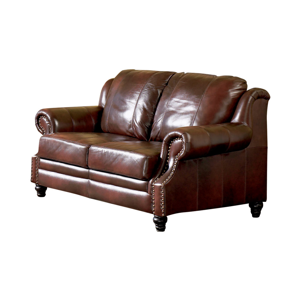 Set of 3 - Princeton Rolled Arm Sofa + Love Seat + Recliner - D300-10001