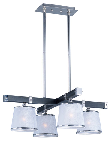 Maritime 4-light Pendant Wenge and Polished Nickel - C157-20525WFWEPN