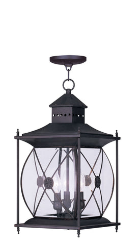 Livex Providence 3 Light Bronze Outdoor Chain Lantern  - C185-2097-07