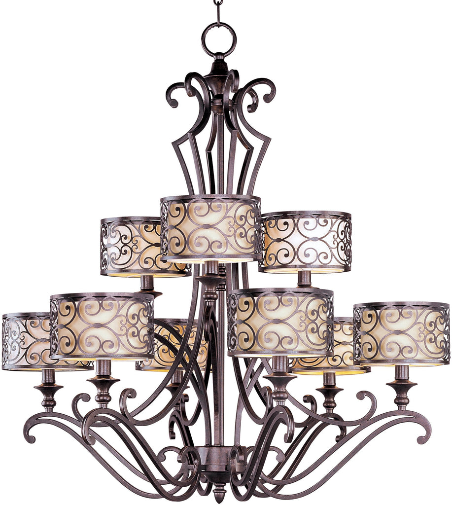 Mondrian 9-Light Chandelier Umber Bronze - C157-21156WHUB