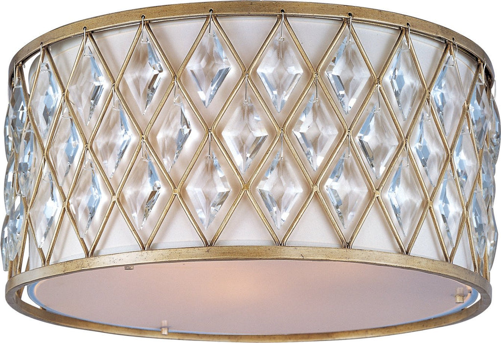 Diamond 3-Light Flush Mount Golden Silver - C157-21452OFGS