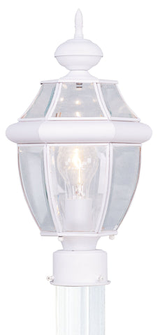 Livex Monterey 1 Light White Outdoor Post Lantern - C185-2153-03