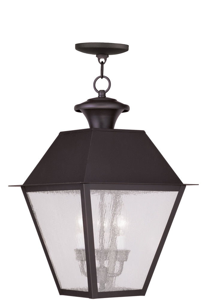 Livex Mansfield 3 Light Bronze Outdoor Chain Lantern  - C185-2170-07