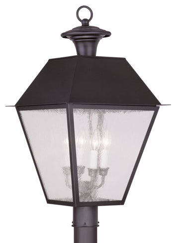Livex Mansfield 4 Light Bronze Outdoor Post Lantern - C185-2173-07