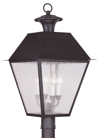 Livex Mansfield 4 Light Bronze Outdoor Post Lantern - C185-2173-07