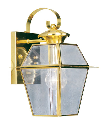 Livex Westover 1 Light PB Outdoor Wall Lantern - C185-2181-02