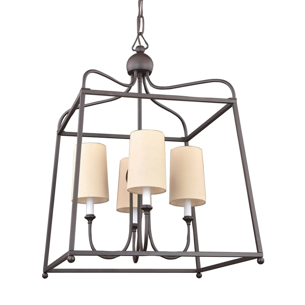 4 Light Dark Bronze Modern Chandelier - C193-2244-DB