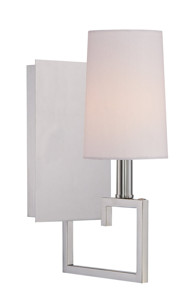 1 Light Polished Nickel Eclectic  Modern Sconce - C193-2251-PN