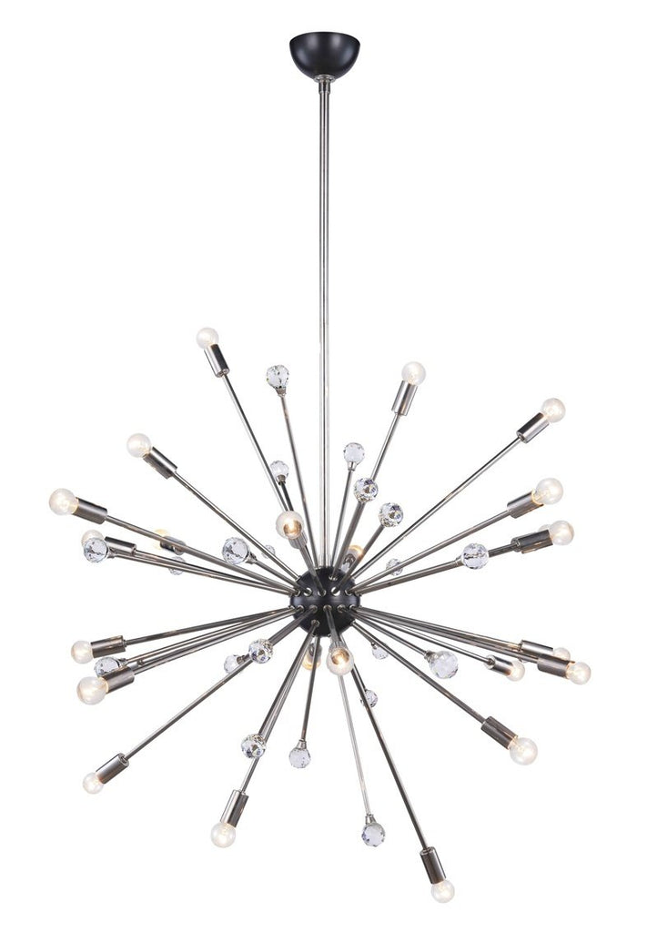 ZC121-1515G42PN - Urban Classic: Nebula 24 light Polished Nickel and Bronze Chandelier Clear Royal Cut Crystal