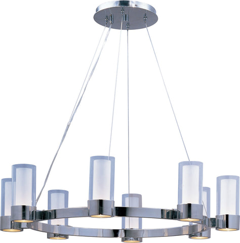 Silo 8-Light Chandelier Polished Chrome - C157-23078CLFTPC