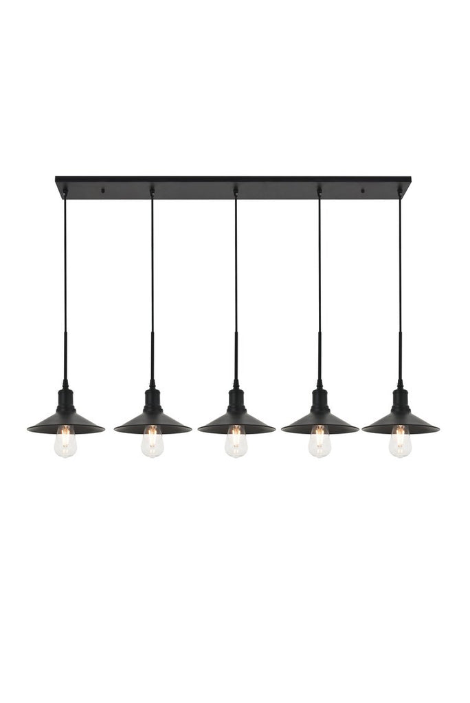 ZC121-LD4033D49BK - Living District: Etude 5 light black Pendant