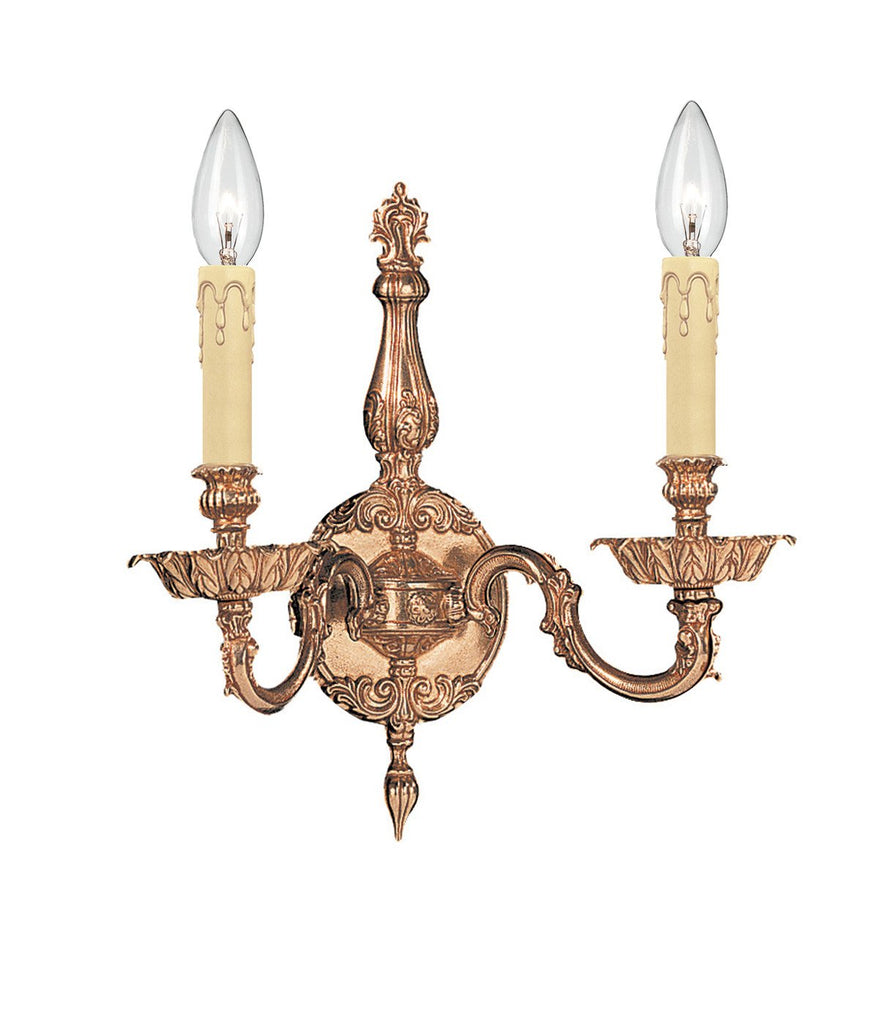 2 Light Olde Brass Traditional Sconce - C193-2402-OB