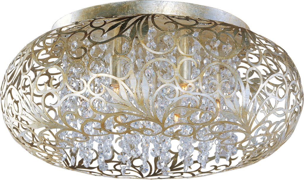 Arabesque 7-Light Flush Mount Golden Silver - C157-24150BCGS