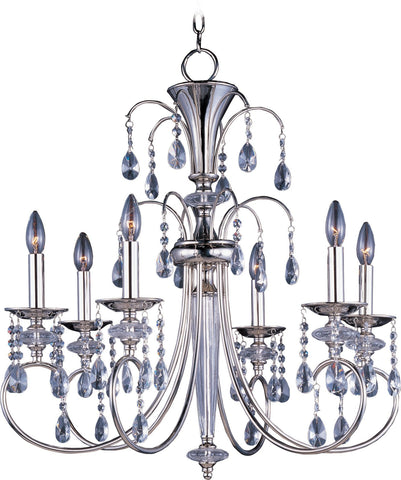 Montgomery 6-Light Chandelier Polished Nickel - C157-24306CLPN