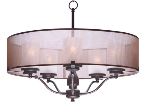 Lucid 5-Light Pendant Oil Rubbed Bronze - C157-24555TSOI