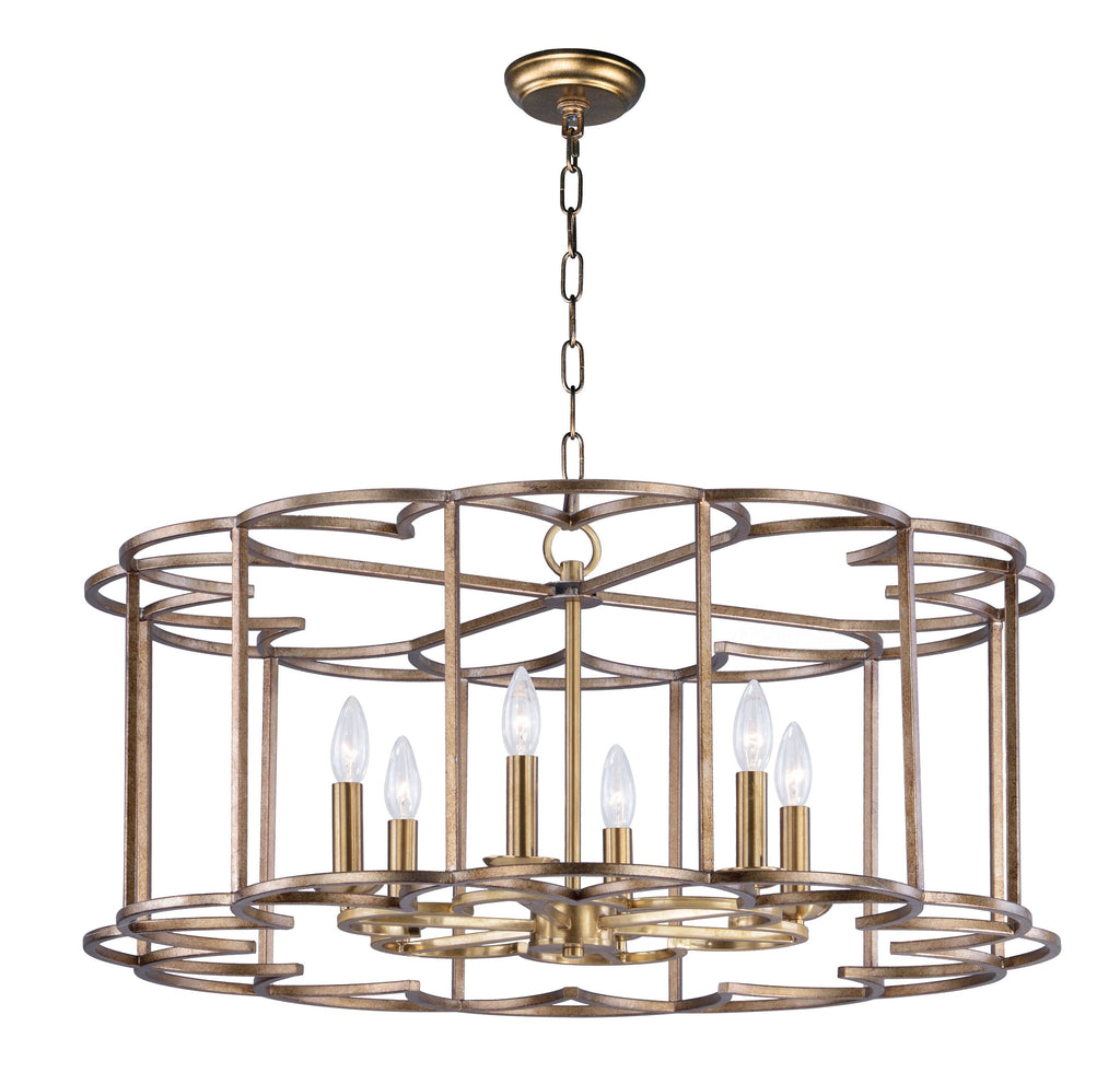 Helix 6-Light Chandelier Bronze Fusion - C157-24735BZF