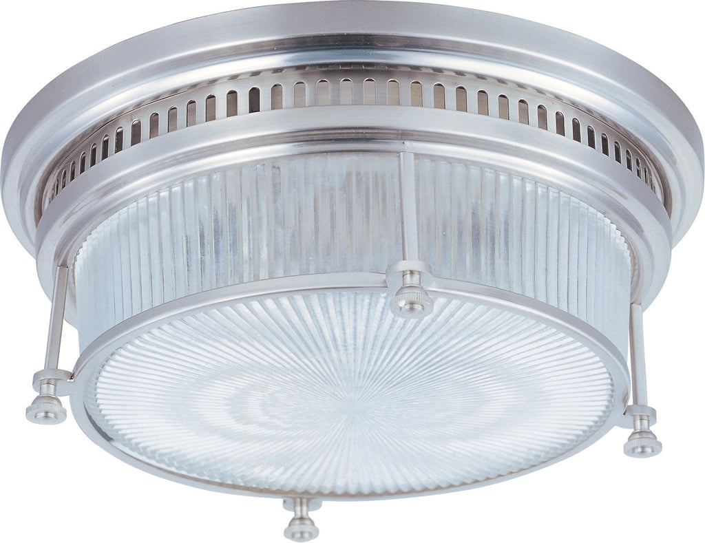 Hi-Bay 2-Light Flush Mount Satin Nickel - C157-25000CLSN