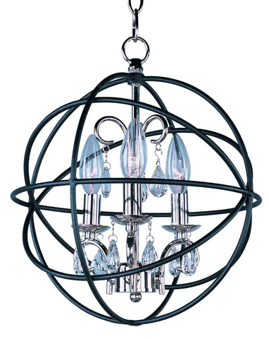 Orbit 3-Light Pendant Anthracite and Polished Nickel - C157-25140ARPN