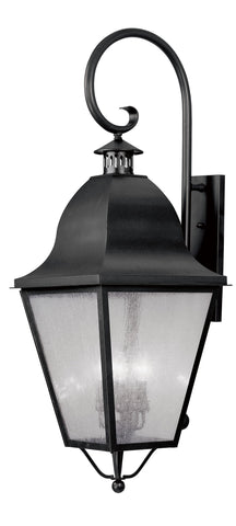 Livex Amwell 4 Light Black Outdoor Wall Lantern - C185-2559-04