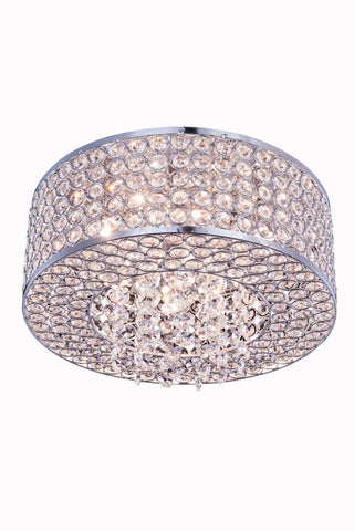 C121-2914F12C/RC - Regency Lighting: Amelie 4 light Chrome Flush Mount Clear Royal Cut Crystal