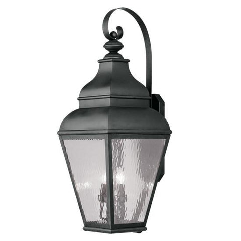 Livex Exeter 4 Light Black Outdoor Wall Lantern - C185-2607-04