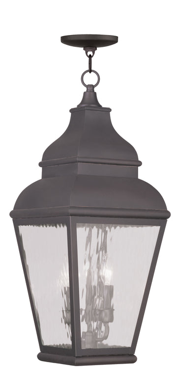 Livex Exeter 3 Light Charcoal Outdoor Chain Lantern  - C185-2610-07