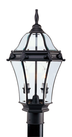 Livex Fleur de Lis   2 Light Bronze Outdoor Post Lantern - C185-2622-07