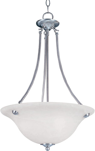 Malaga 3-Light Invert Bowl Pendant Satin Nickel - C157-2682MRSN