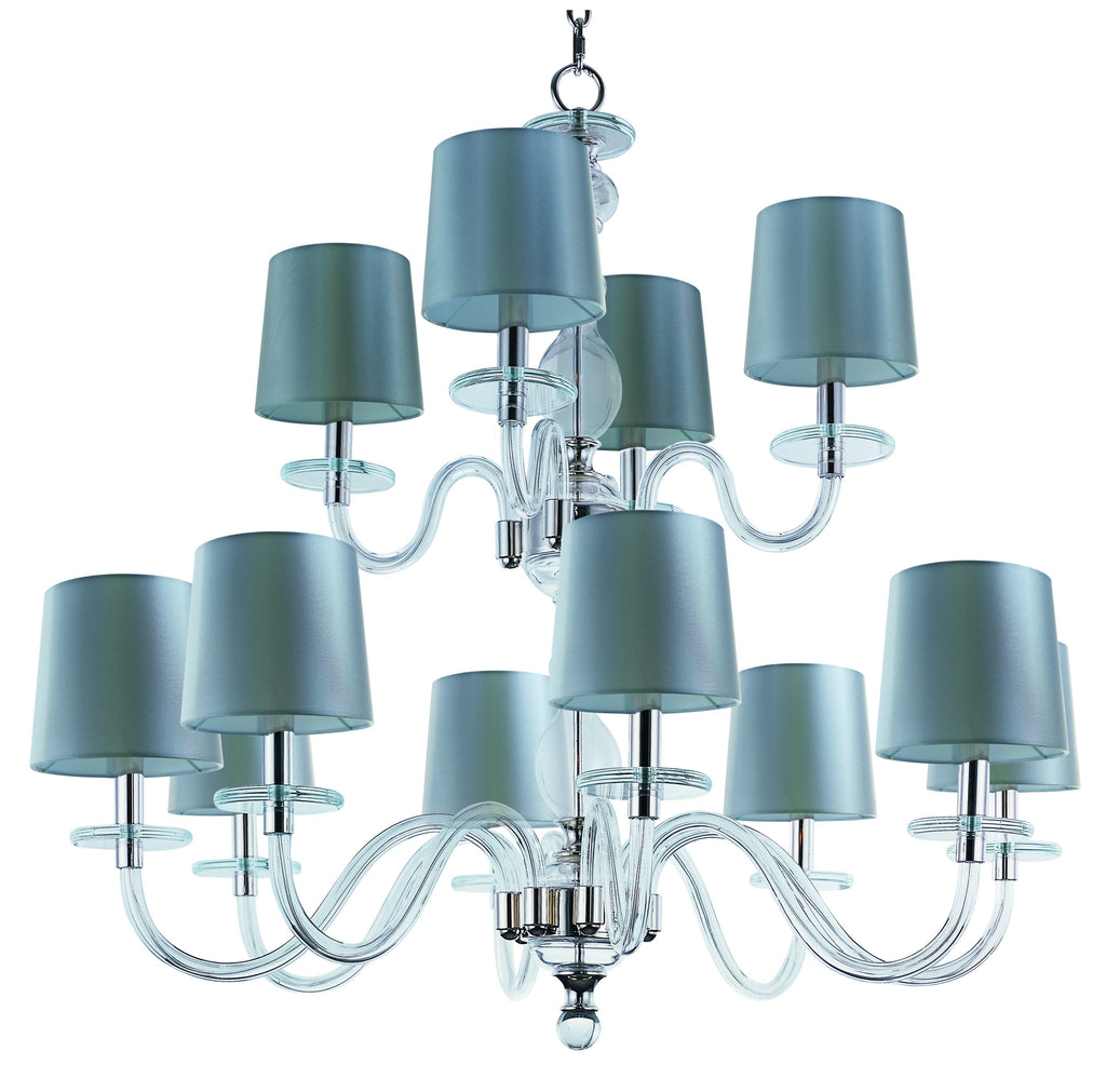 Venezia 12-Light Chandelier Polished Nickel - C157-27548CLPN