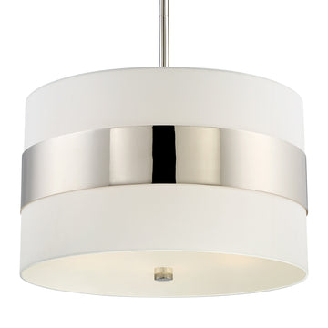 5 Light Polished Nickel Mid Century Modern Pendant - C193-297-PN