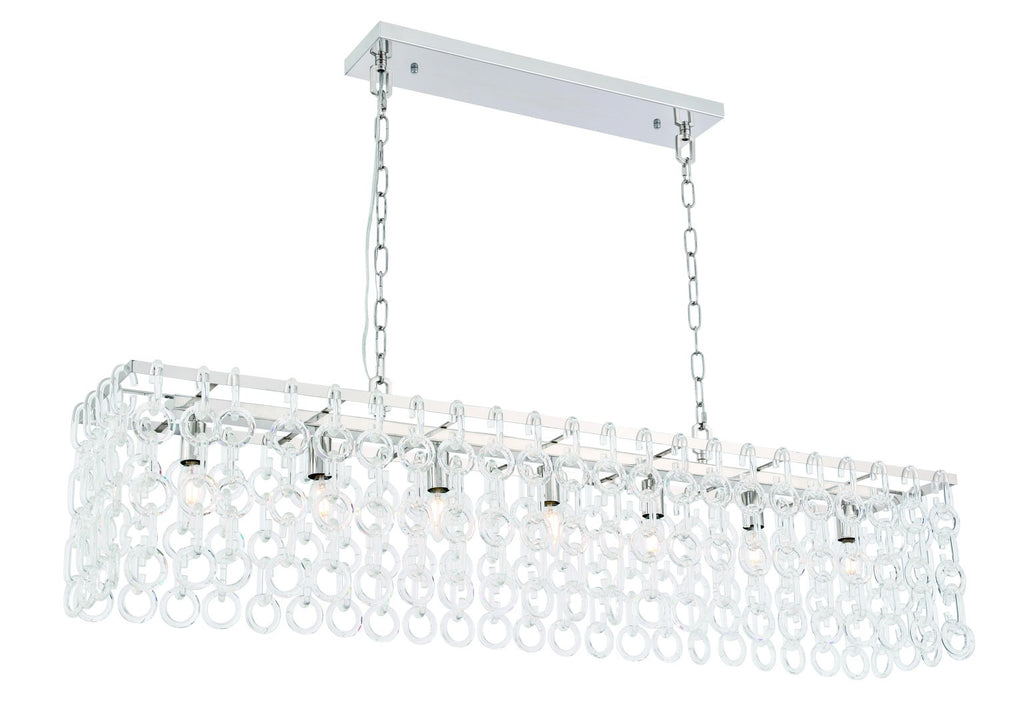 ZC121-1714D50PN - Urban Classic: Debutante 7 light Polished Nickel Pendant