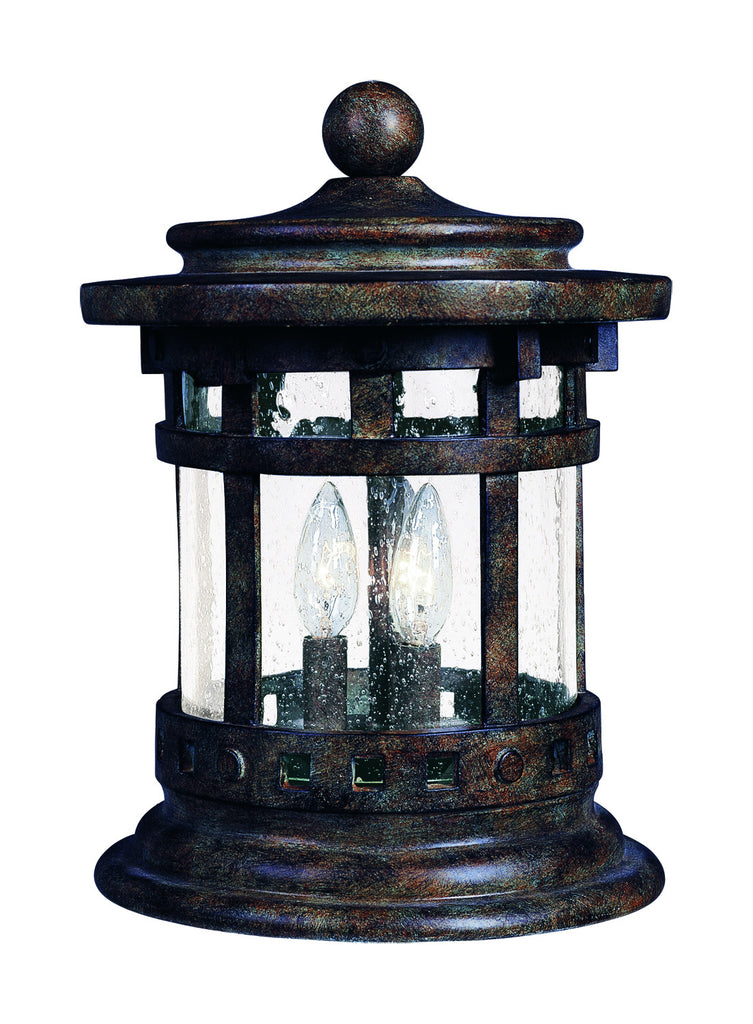 Santa Barbara Cast 3-Light Outdoor Deck Lantern Sienna