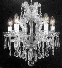 Maria Theresa Crystal Chandelier H15" X W15" - A83-Silver/1536/4