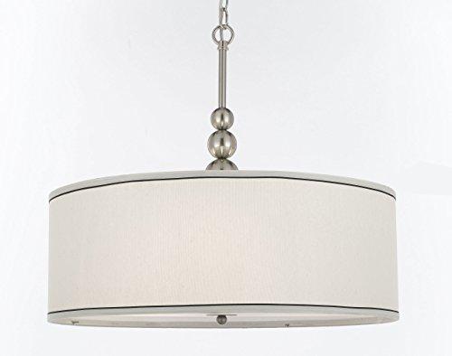 Stewart 3 Light Chandelier Pendant with Drum Shade - J10-0420/3