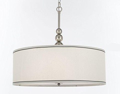 Stewart 3 Light Chandelier Pendant with Drum Shade - J10-0420/3