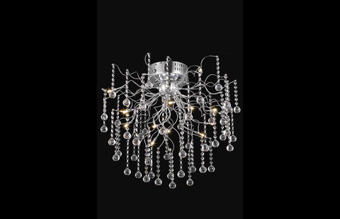 C121-2075F24C/RC - Regency Lighting: Astro 12 light Chrome Flush Mount Clear Royal Cut Crystal