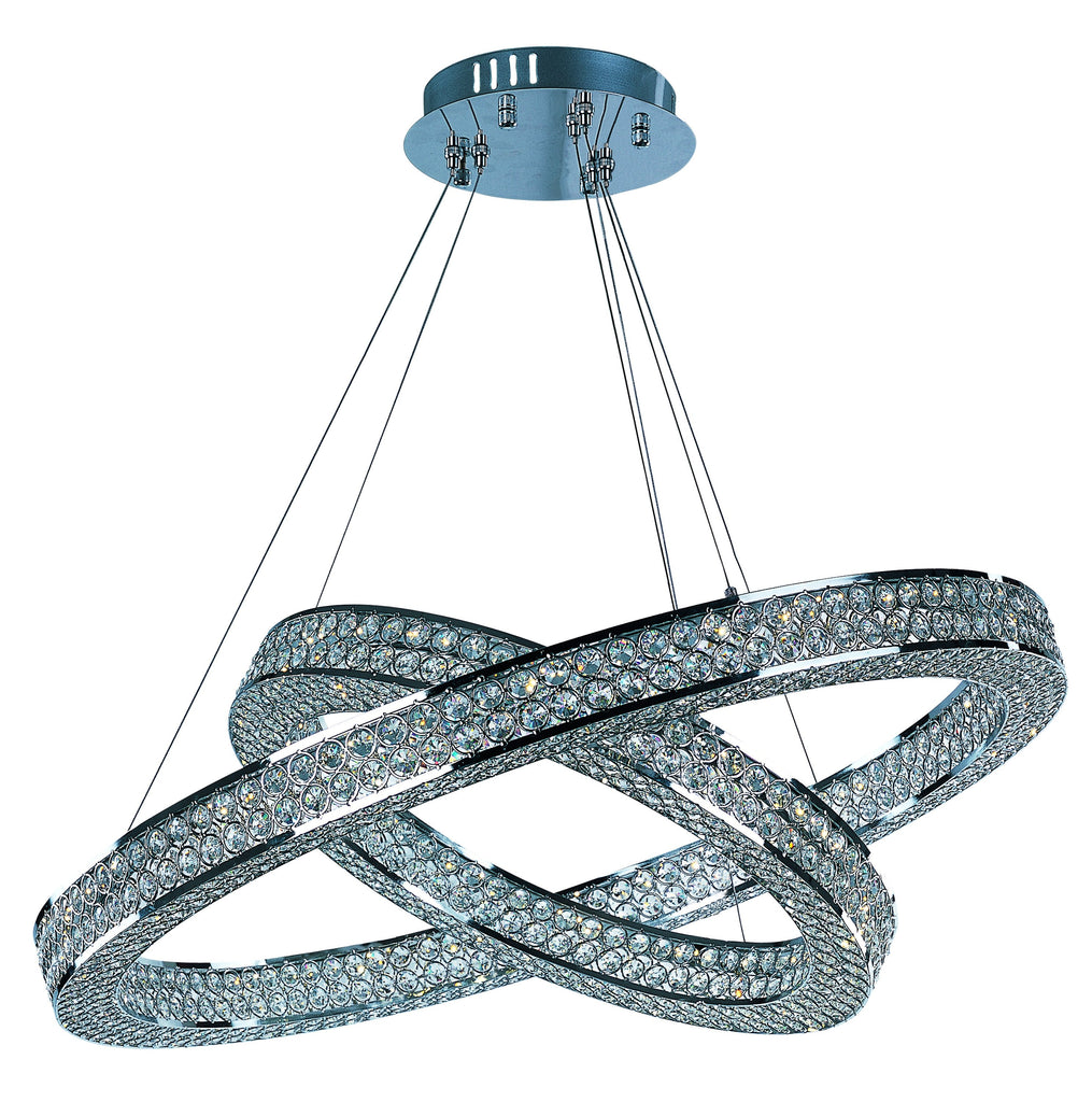 Eternity LED 2 Tier Pendant Polished Chrome - C157-39777BCPC