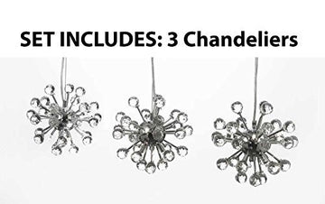 Modern Contemporary Empress Crystal (Tm) Chandelier Lighting Light Fixture H 20-51" W 9" **Set Of 3*** - G7-983/6-Set Of 3